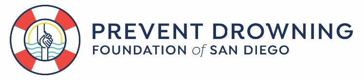 A banner of prevent drowning foundation of san diego